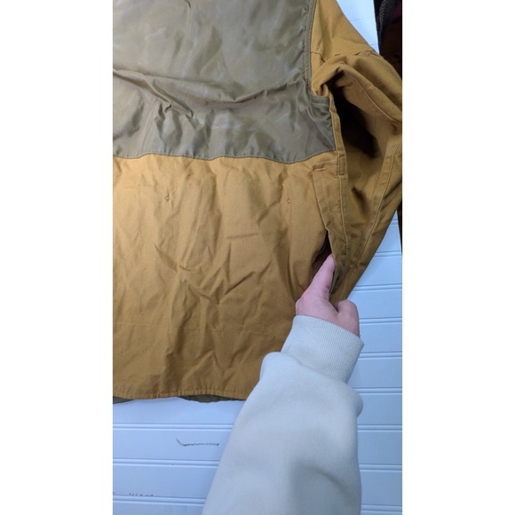 Vintage 70s SafTBak Hunting Shooting Jacket Medium Brown Canvas Field Outdoors - Picture 15 of 16